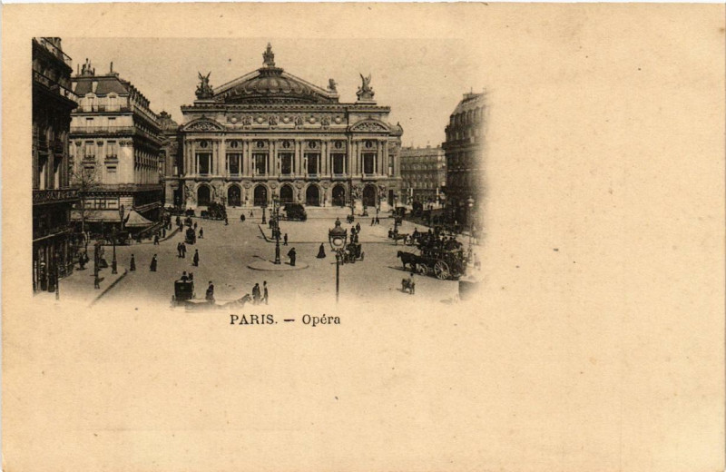 Carte postale ancienne Paris (9e) Opera à Paris 9e