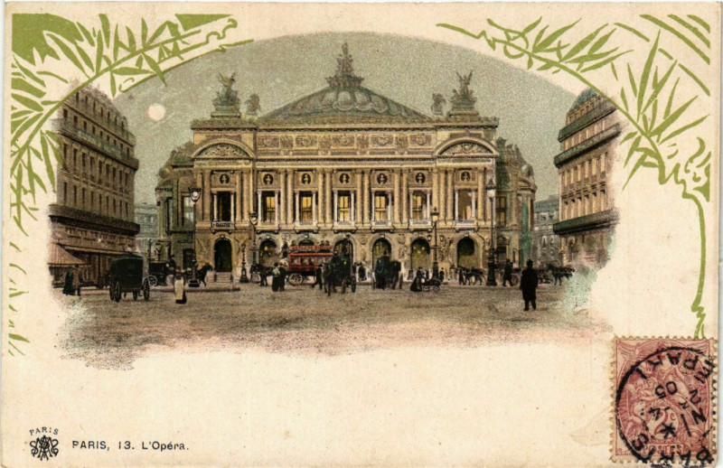 Carte postale ancienne Paris 9e Opera à Paris 9e