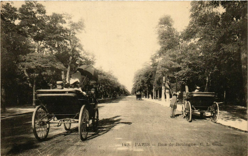 Carte postale ancienne Bois de Boulogne à Paris 16e