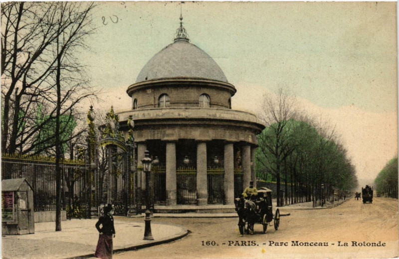 Carte postale ancienne Paris (8e) Parc Monceau La Rotonde à Paris 8e