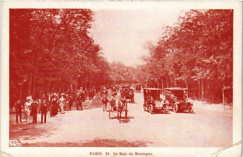 Carte postale ancienne Le Bois de Boulogne à Paris 16e