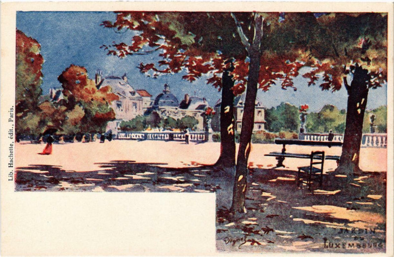 Carte postale ancienne Paris (6e) Jardin du Luxembourg à Paris 6e