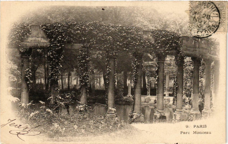Carte postale ancienne Paris (8e) Parc Monceau à Paris 8e
