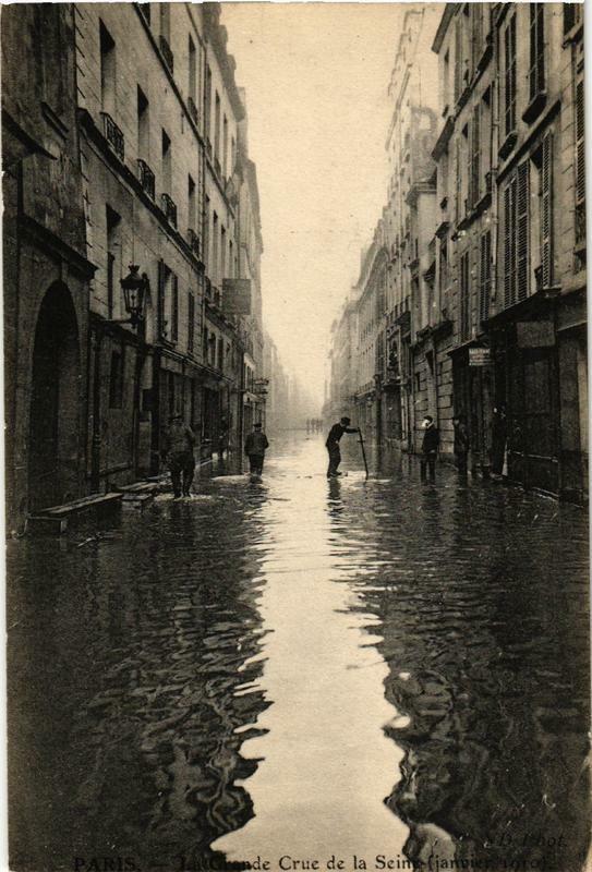 Carte postale ancienne La Grande Crue de la Seine
