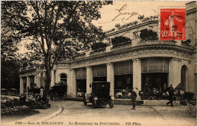 Carte postale ancienne Bois de Boulogne - Le Restaurant du Pré-Catelan à Paris