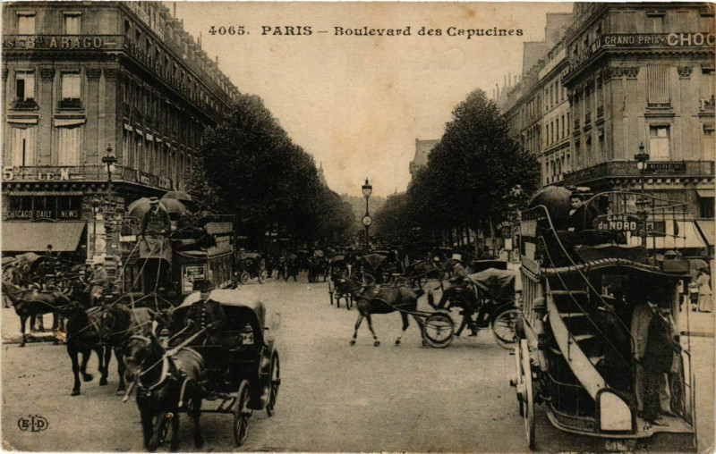 Carte postale ancienne Paris 2e Boulevard des Capucines ed. E.L.D à Paris 2e