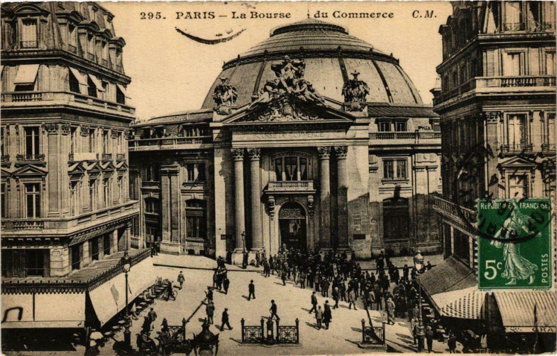 Carte postale ancienne Paris 2e Bourse du Commerce ed. C.M à Paris 2e