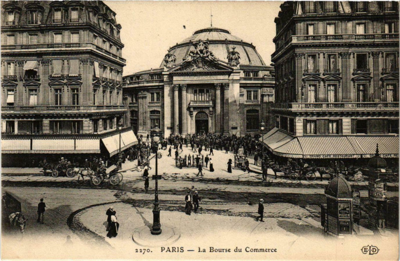 Carte postale ancienne Paris 2e Bourse du Commerce ed. E.L.D à Paris 2e