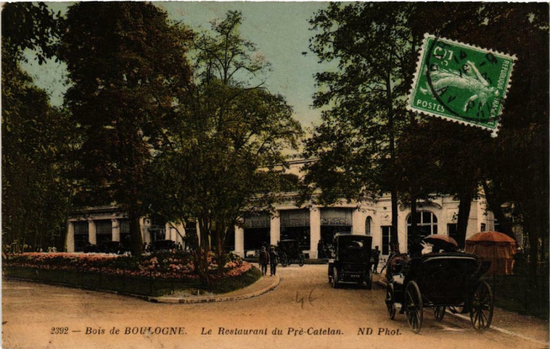 Carte postale ancienne Bois de Boulogne - Le Restaurant du Pré-Catelan à Paris