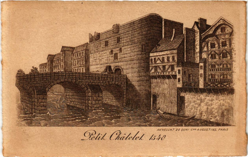 Carte postale ancienne Paris (1e) Petit Chatelet. 1540 à Paris 1er