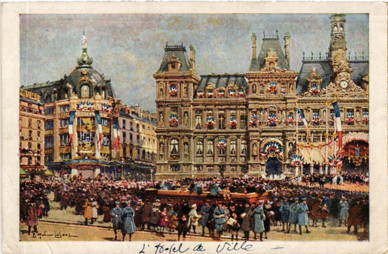 Carte postale ancienne Paris (4e) Grand Bazar de l'Hotel de Ville à Paris 4e