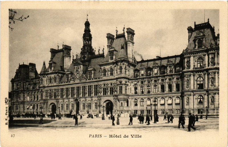 Carte postale ancienne Paris (4e) Hotel de Ville à Paris 4e