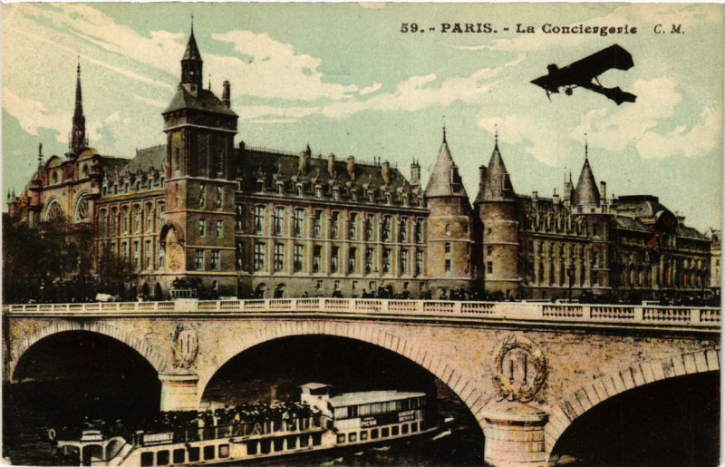 Carte postale ancienne Paris (1e) La Conciergerie à Paris 1er