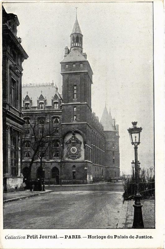 Carte postale ancienne Paris (1e) Horloge du Palais de Justice à Paris 1er