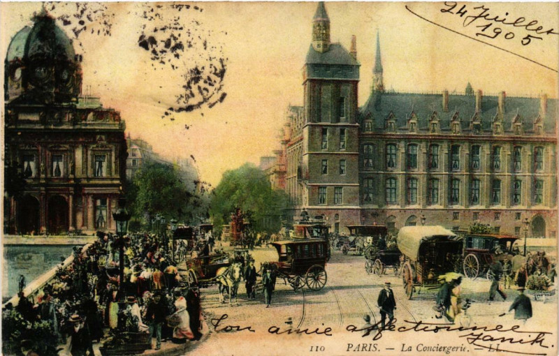 Carte postale ancienne Paris (1e) La Conciergerie à Paris 1er