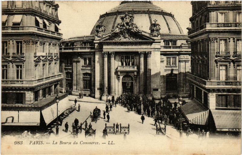 Carte postale ancienne Paris (1e) La Bourse du Commerce à Paris 1er