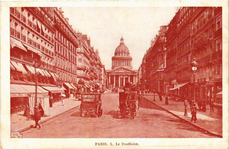 Carte postale ancienne Paris (5e) Le Pantheon à Paris 5e