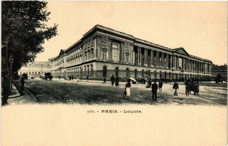 Carte postale ancienne Paris (1e) Louvre à Paris 1er