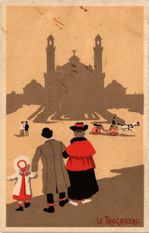 Carte postale ancienne Le Trocadero à Paris 16e