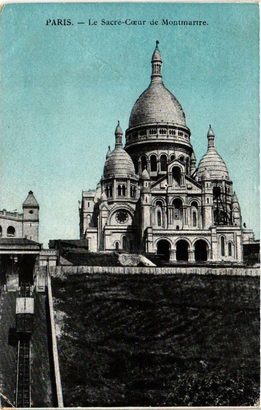 Carte postale ancienne Le Sacré-Coeur de Montmartre à Paris 18e