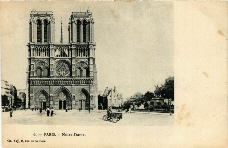 Carte postale ancienne Paris 4e N - D. ed. Ch. Fay à Paris 4e
