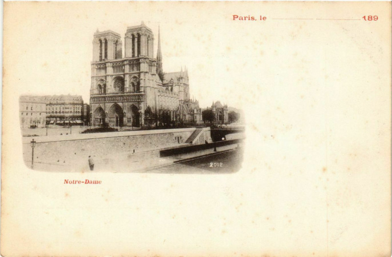 Carte postale ancienne Paris 4e N - D à Paris 4e