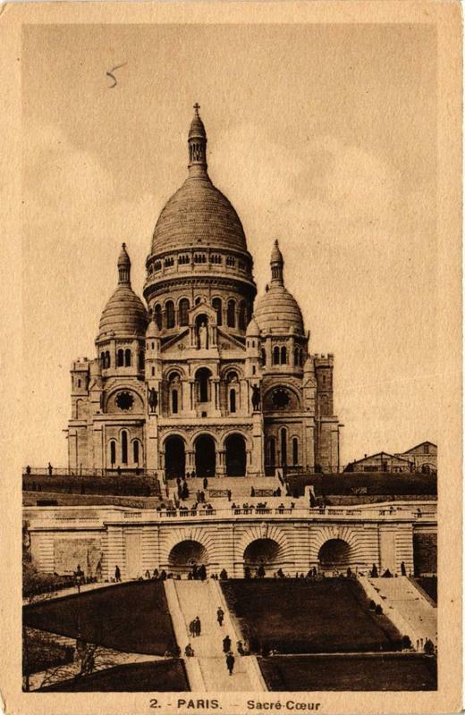Carte postale ancienne Sacré-Coeur à Paris 18e