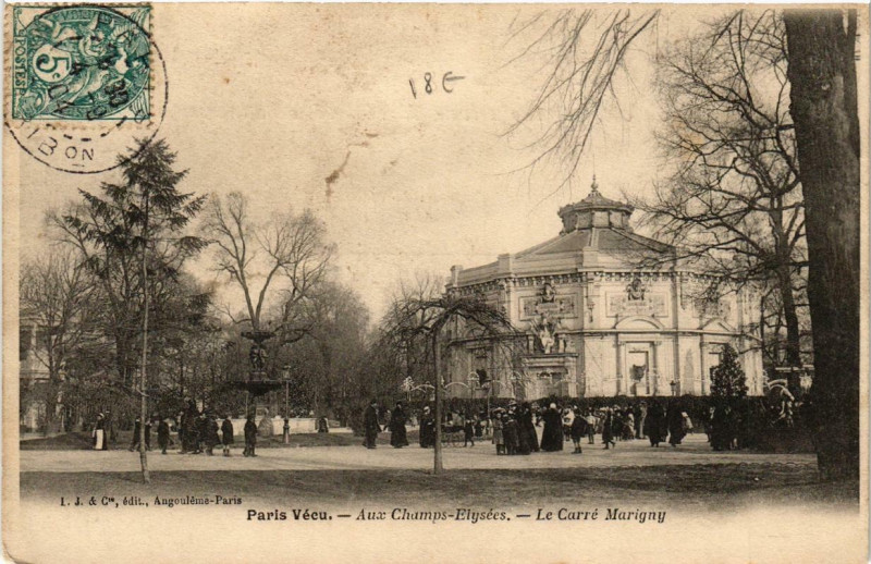Carte postale ancienne Aux Champs-Elysées - Le Carré Marigny à Paris 8e