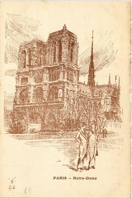 Carte postale ancienne Paris (4e) N - D à Paris 4e