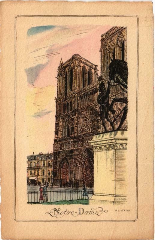Carte postale ancienne Paris (4e) N - D à Paris 4e