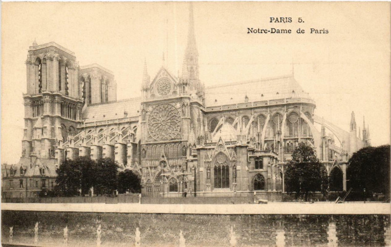 Carte postale ancienne Paris (4e) N - D. à Paris 4e