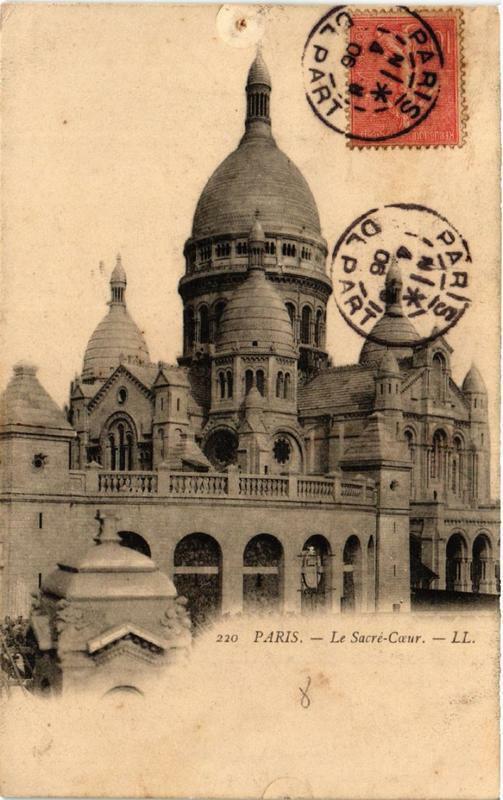 Carte postale ancienne Le Sacré-Coeur à Paris 18e