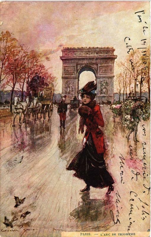 Carte postale ancienne Paris (8e) L'Arc de Triomphe à Paris 8e