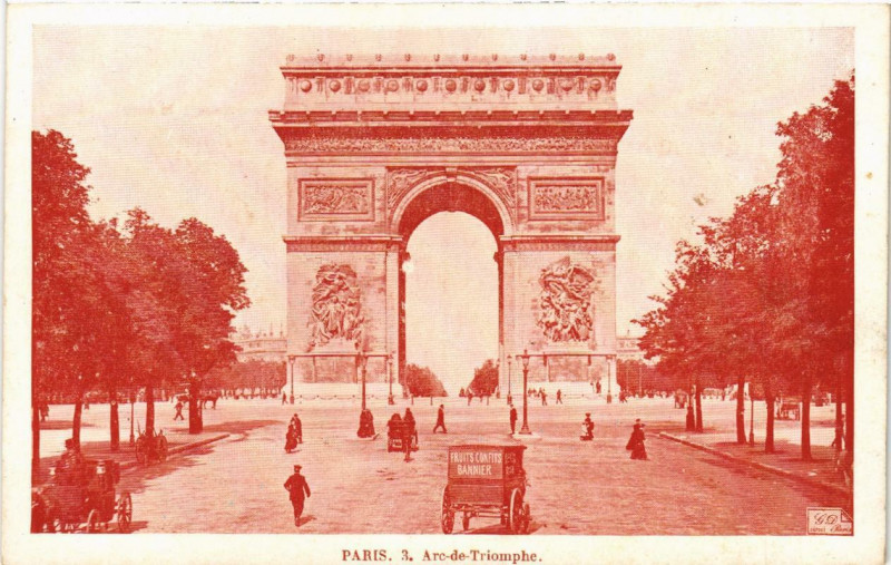 Carte postale ancienne Paris (8e) Arc de Triomphe à Paris 8e