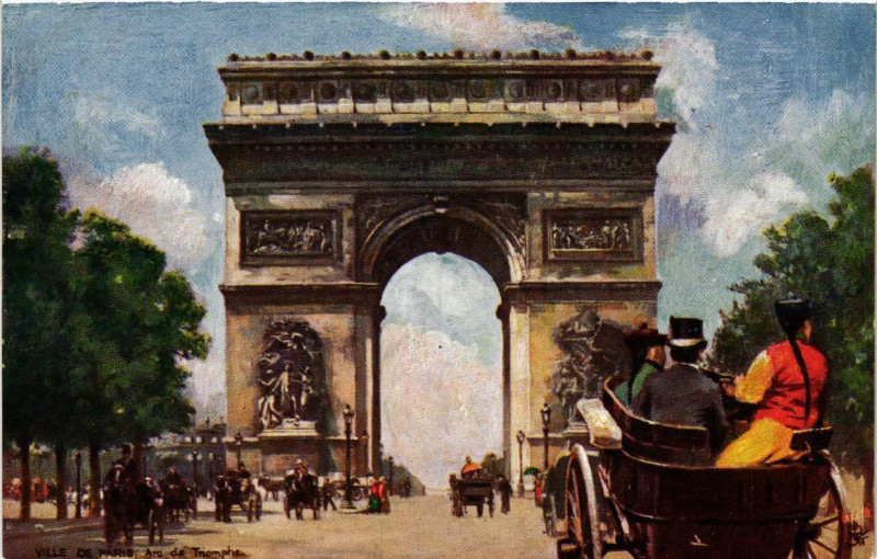 Carte postale ancienne Paris (8e) Arc de Triomphe à Paris 8e