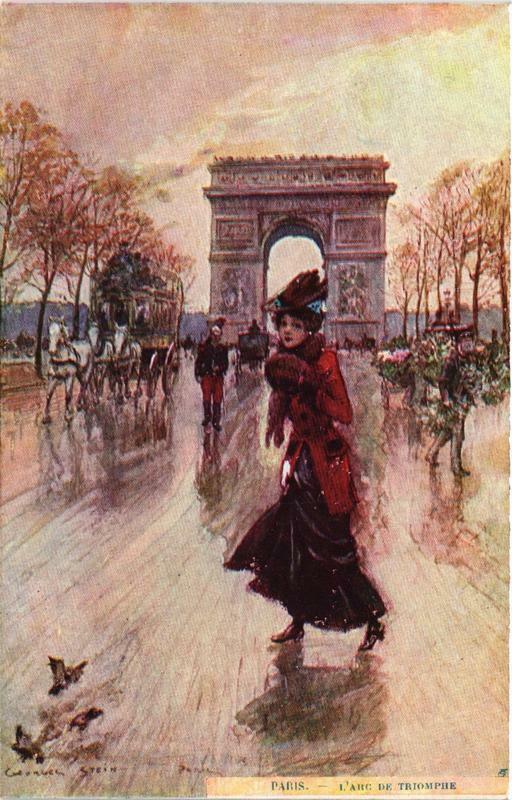 Carte postale ancienne Paris (8e) L'Arc de Triomphe à Paris 8e