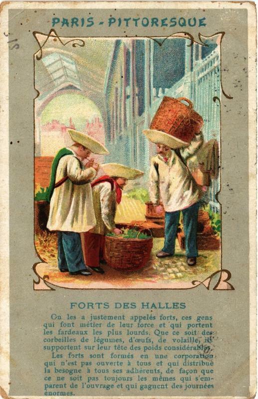 Carte postale ancienne Paris (1e) Fort des Halles à Paris 1er