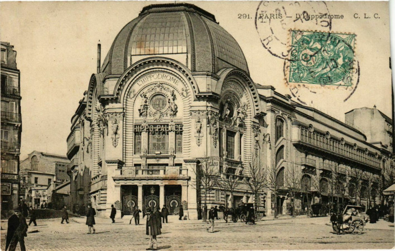 Carte postale ancienne L'Hippodrome à Paris 18e