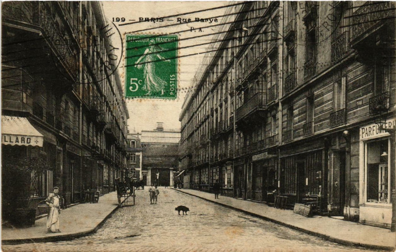 Carte postale ancienne Rue Barye à Paris 17e