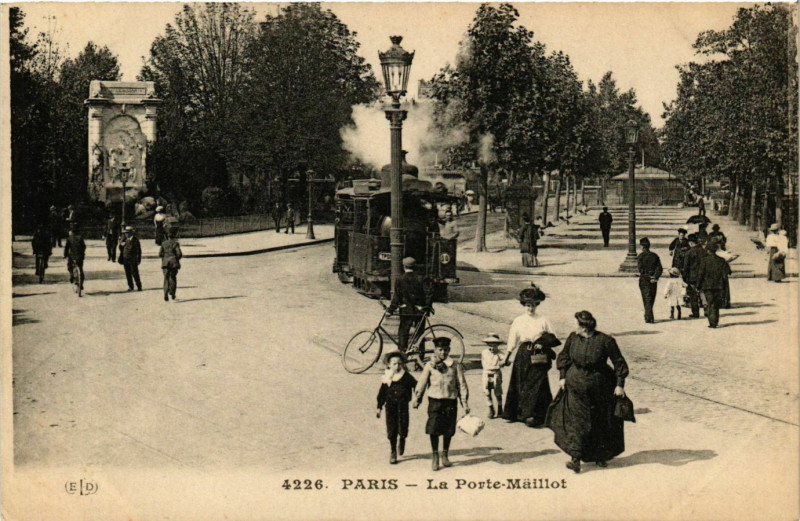 Carte postale ancienne La Porte Maillot à Paris 16e