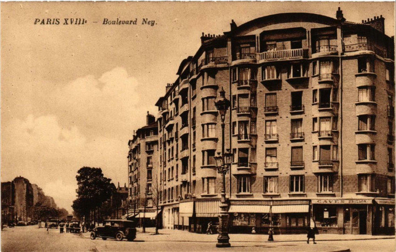Carte postale ancienne Boulevard Ney à Paris 18e