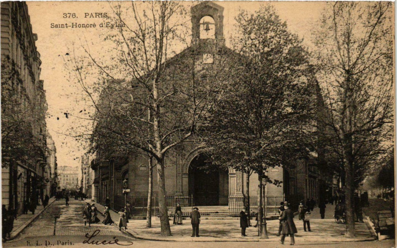Carte postale ancienne Saint-Honoré d'Eylan à Paris 16e
