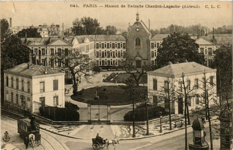 Carte postale ancienne Maison de Retraite Chardon-Lagache (Auteuil) à Paris 16e