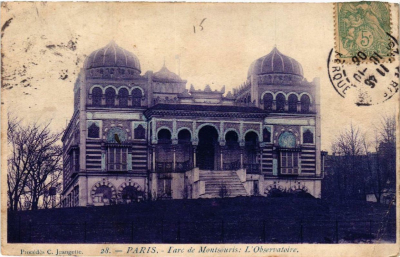 Carte postale ancienne Parc de Montsouris - L'Observatoire à Paris 14e