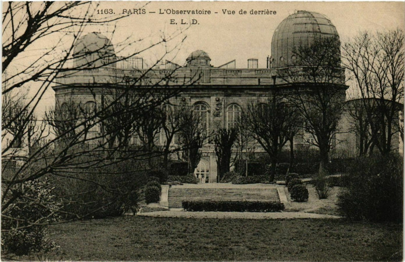 Carte postale ancienne L'Observatoire - Vue de derrière à Paris 14e