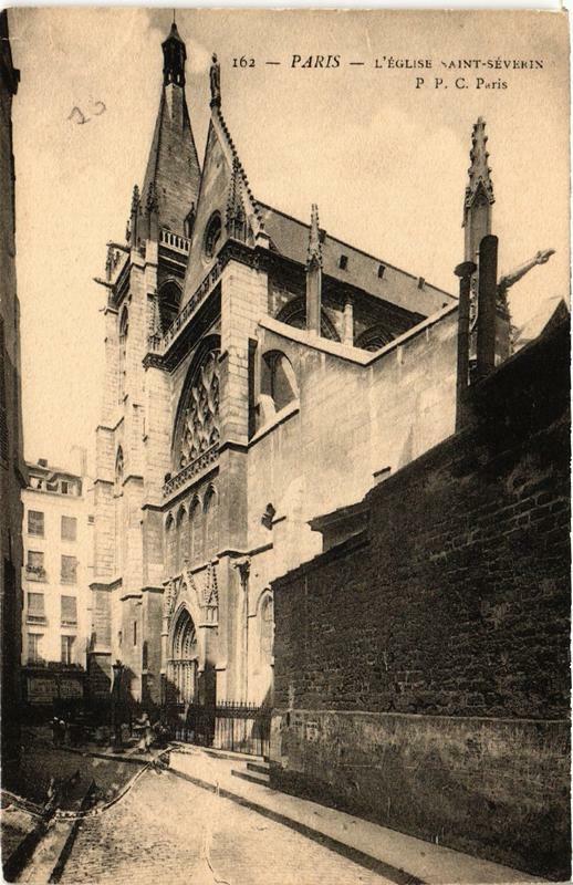 Carte postale ancienne Paris (5e) L'Egise Saint-Severin à Paris 5e