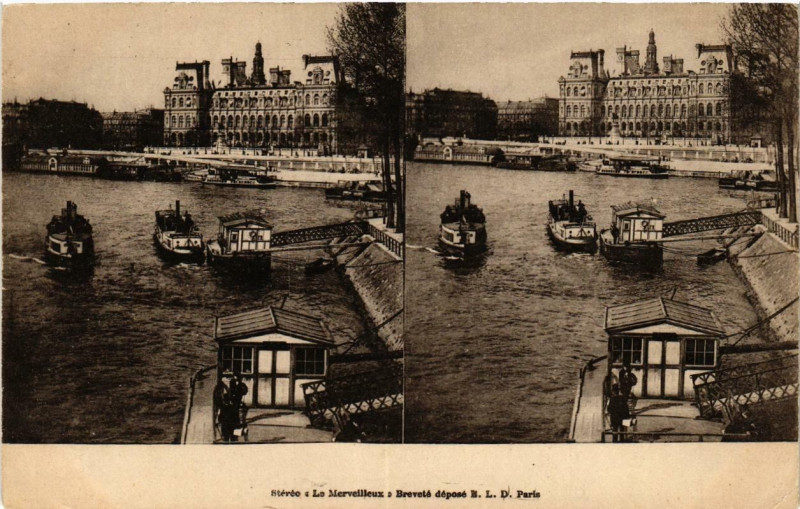 Carte postale ancienne Paris (4e) Stereo à Paris 4e