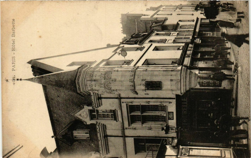 Carte postale ancienne Paris 3e Hotel Barbette ed. E.L.D à Paris 3e