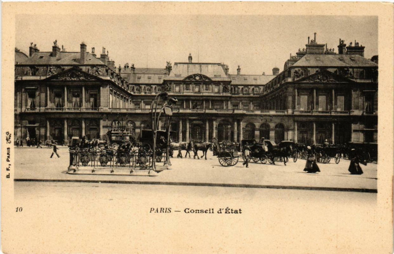 Carte postale ancienne Paris (1e) Conseil d'Etat à Paris 1er