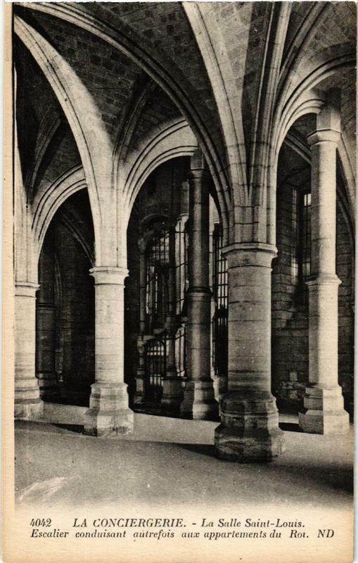 Carte postale ancienne Paris (1e) La Cociergerie La Salle Saint-Louis à Paris 1er